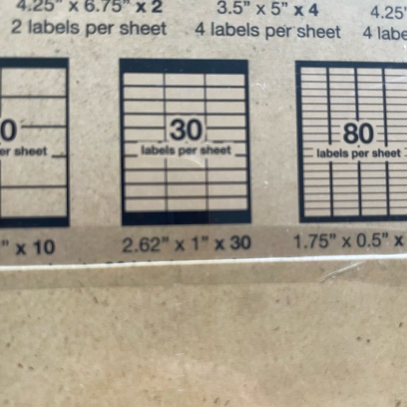 White Adhesive Labels 2 packages bundle - Picture 7 of 9